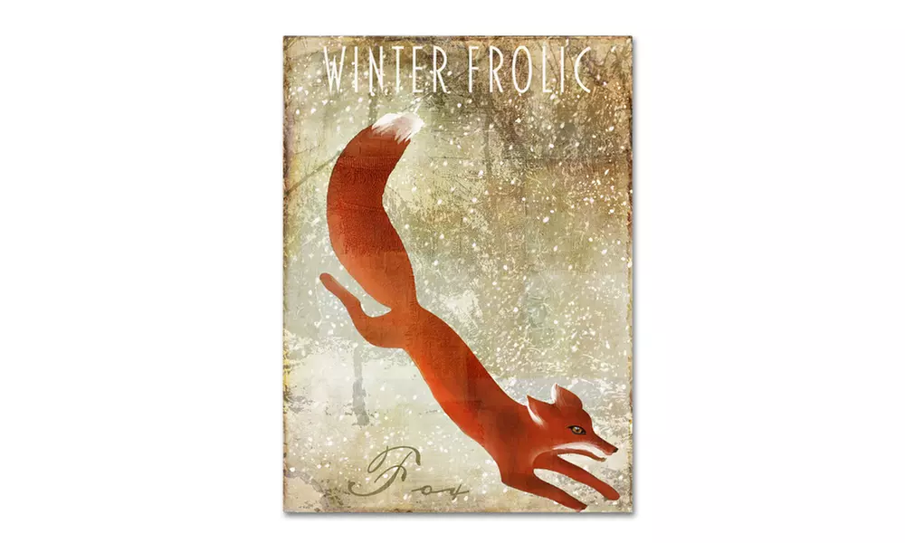 Color Bakery 'Winter Game One' Canvas Art - Primary Image
