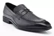 Franco Vanucci Men's Woven Vamp Penny Loafer Dress Shoes - Second Medium