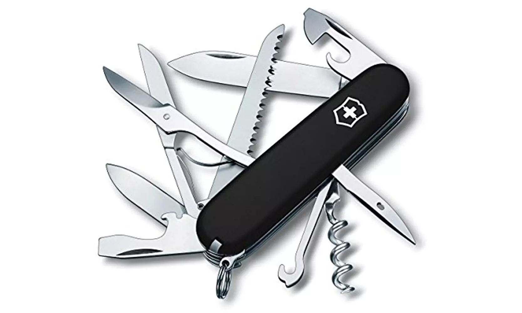 Victorinox Swiss Army Huntsman Medium Pocket Knife (Black) - Primary Image