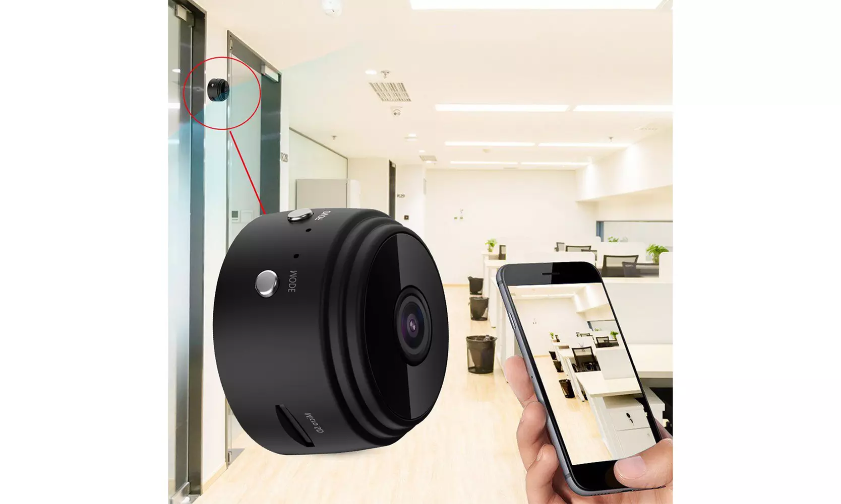 US 1-2 Pc Mini Camera WiFi Home Security Hidden Nanny Cam Audio Live Feed Audio