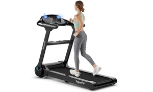 2.25HP Folding Treadmill Running Machine W/LED Touch Display Bluetooth Speaker