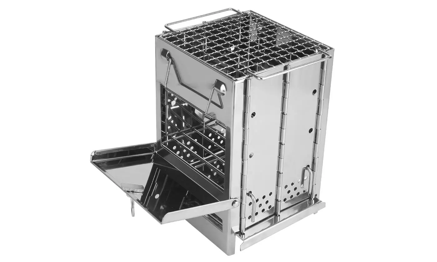 LakeForest Portable Camping Stove BBQ Outdoor Cooker Foldable Charcoal Stove