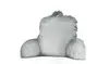Mainstays Long Hair Faux Fur Backrest Pillow, Gray