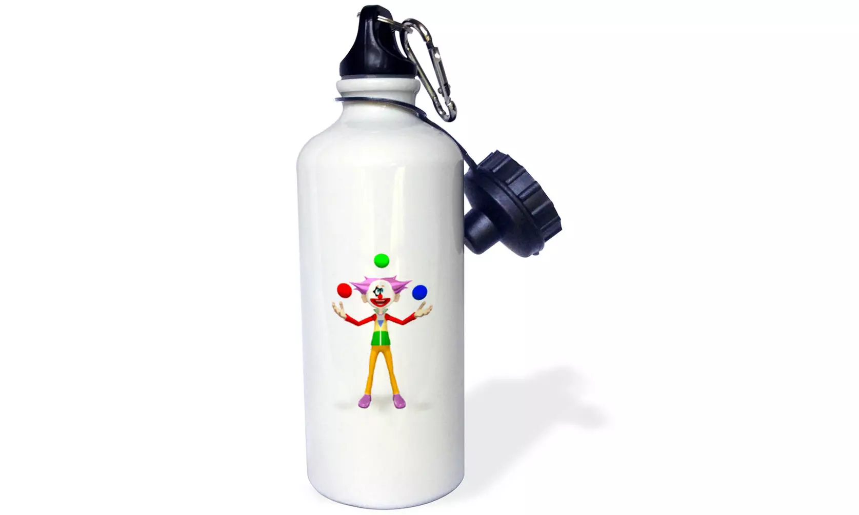  Water Bottle - Clown juggling - 21oz  - Primary Image