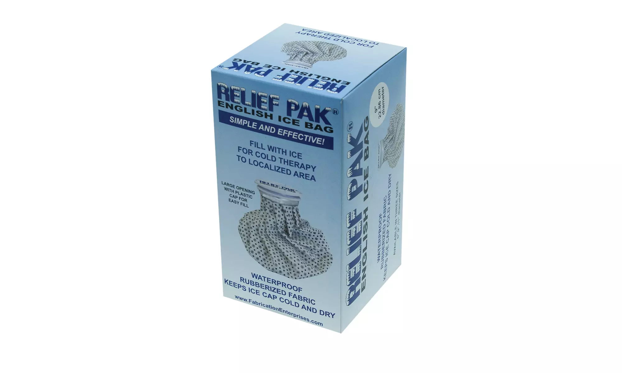 Relief Pak English ice cap reusable ice bag - 11" diameter - Second Medium