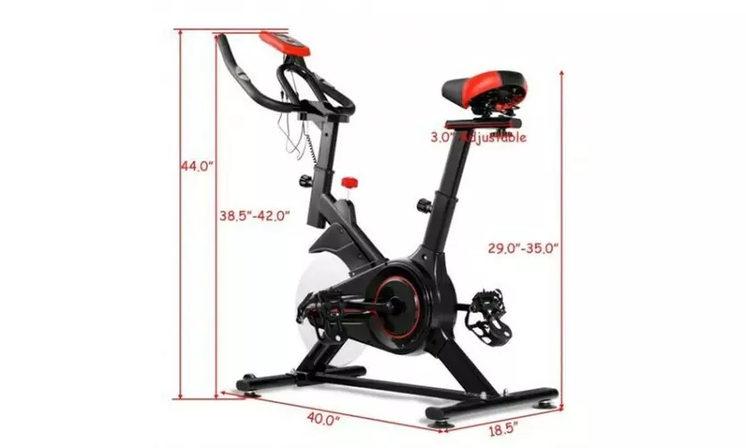 Indoor Workout LCD Display Cycling Exercise Fitness Cardio Bike - Second Medium