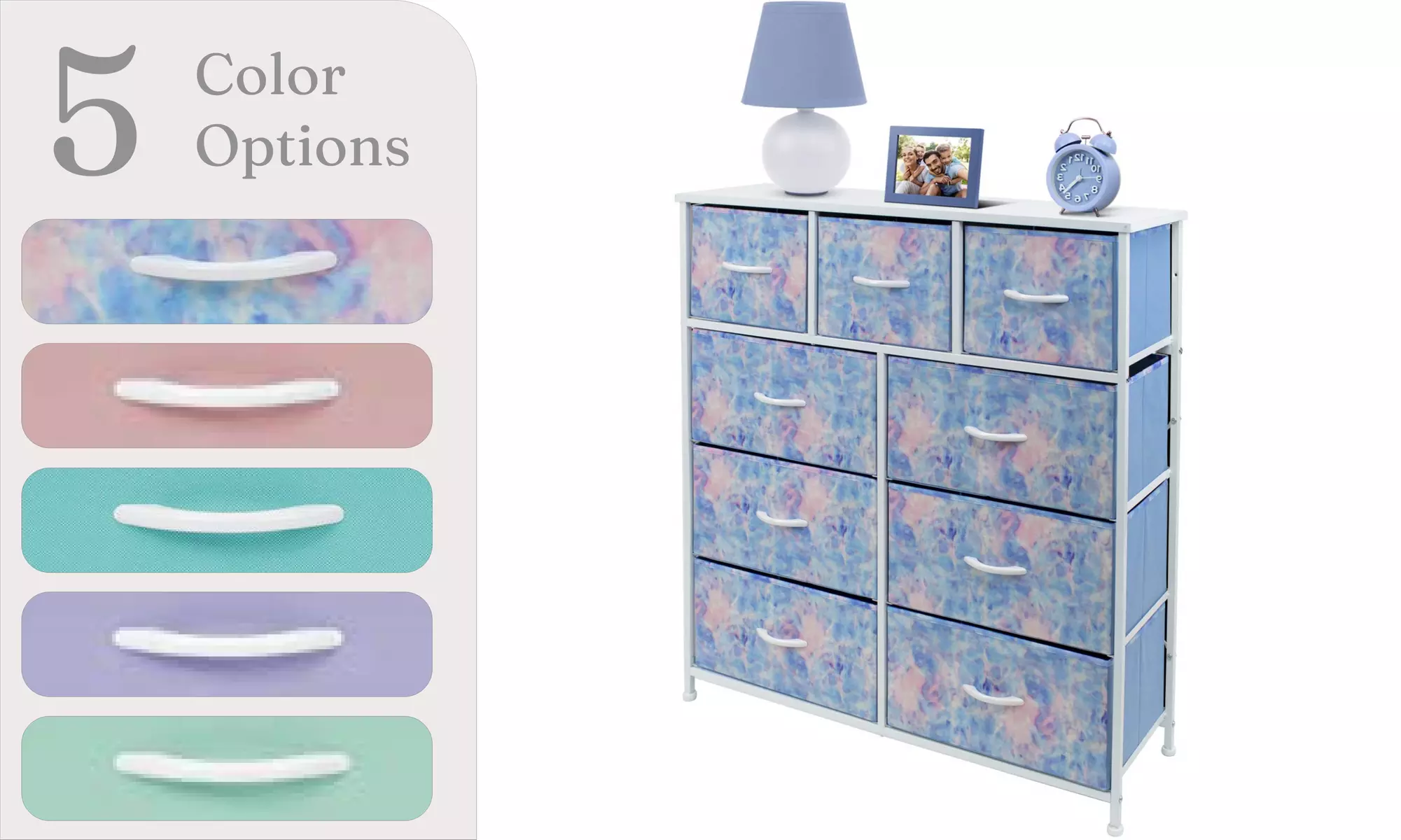 Sorbus Dresser w/ 9 Drawers - Furniture Storage Chest Organizer Unit for Bedroom - Primary Image