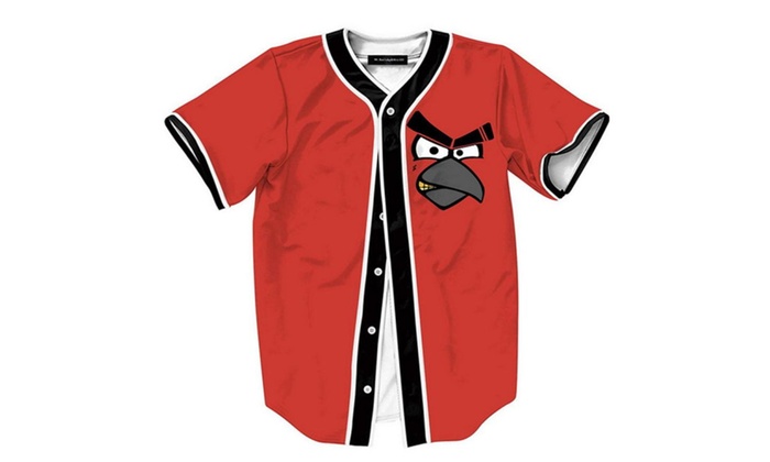 button down baseball jersey