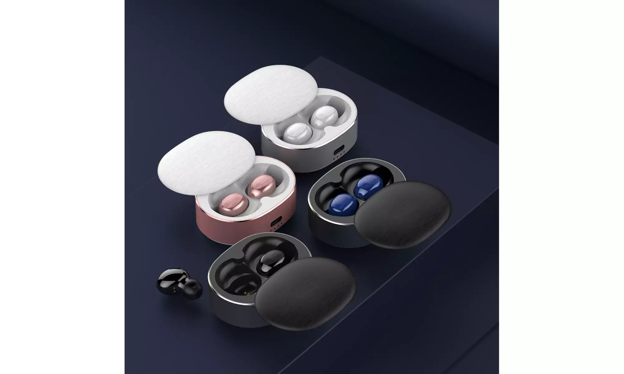 Portable Bluetooth 5.0 True Wireless Earbuds Earphones with Charging Case - Primary Image