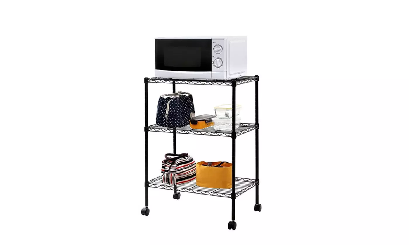 3/4/5-Tier Commercial Chrome Shelving Rack Adjustable Shelf Storage