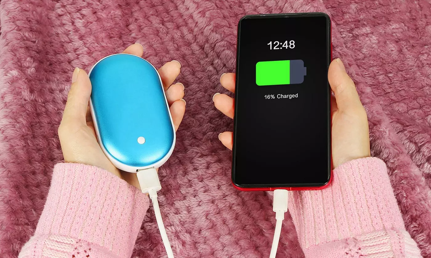 iMounTEK 5,000mAh Double-Sided Hand Warmer & Rechargeable Power Bank