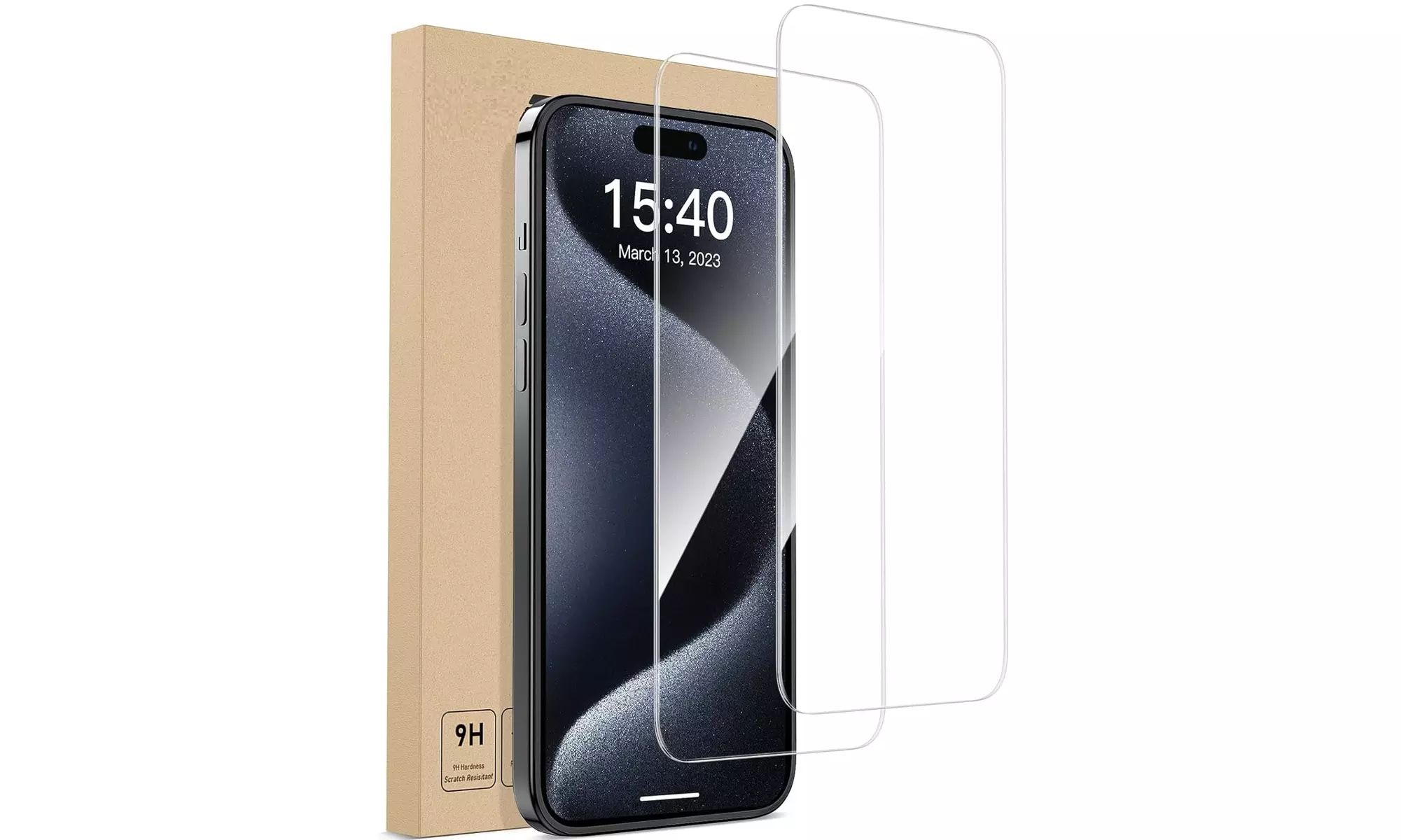 For iPhone 15 Screen Protector Tempered Glass 9H Screen Cover Film 6.1"