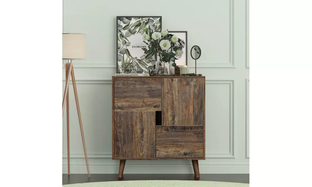 Sideboard with four storage spaces, restaurant sideboard - Primary Image