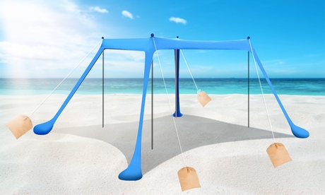 LakeForest 10x10ft Pop-Up Beach Canopy Tent Sun Protection Shelter Shade Tent