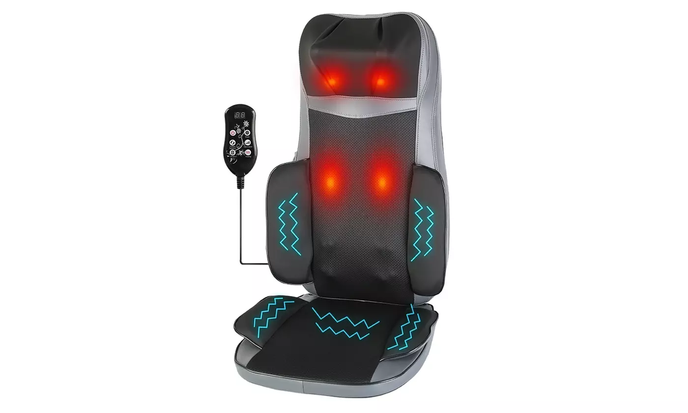 iMounTEK Shiatsu Neck Back Massager Seat Cushion 3D Kneading Massage Chair 