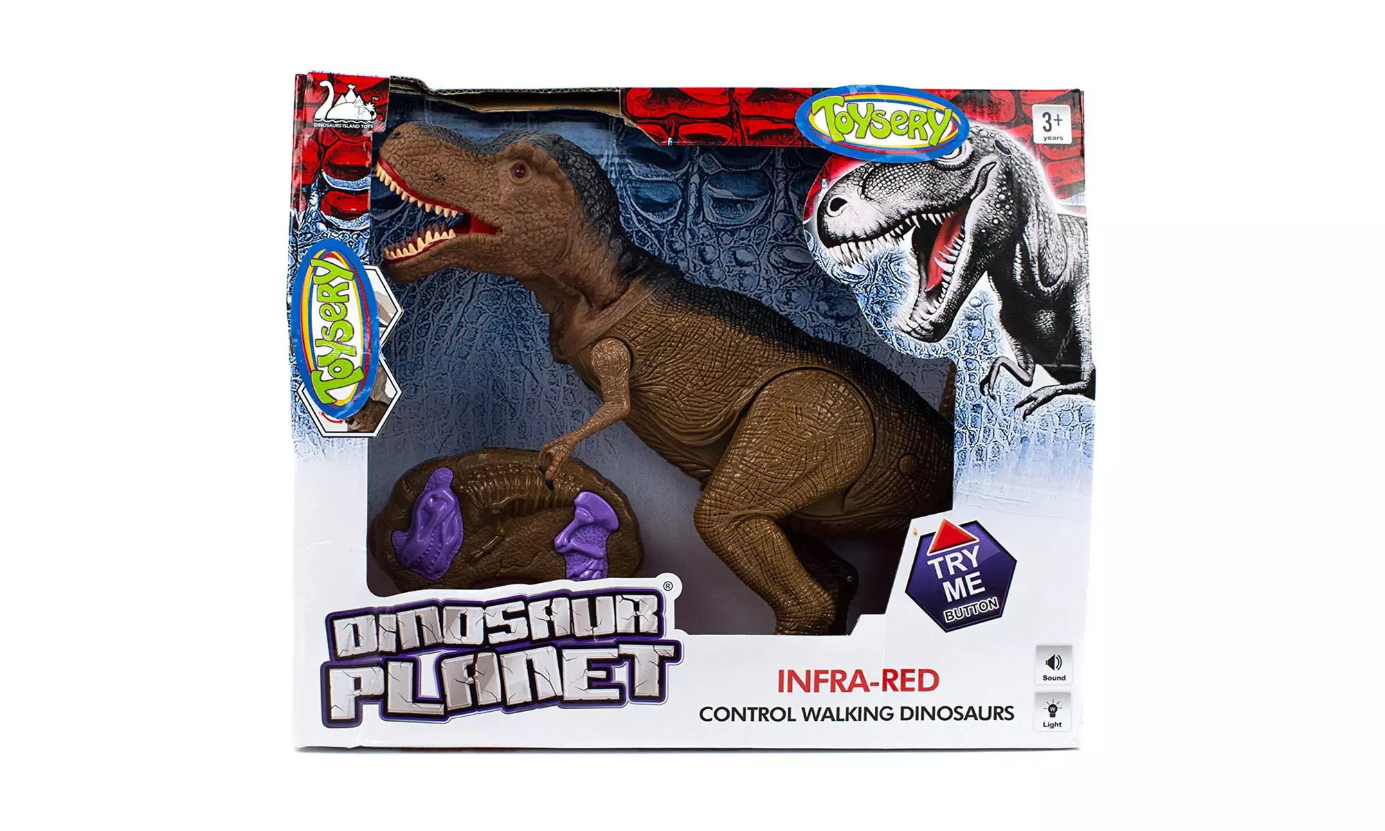 Jurassic World RC Dinosaur Toys with Light Up Eyes and Roaring Walking Dinosaur - Second Medium