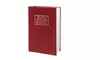 Red Large Home Security Dictionary Book Safe Storage Key Lock Box