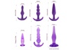 6PCS Silicone Anal Trainer Kit Plugs Prostate Massager Beginner Set - Second Medium