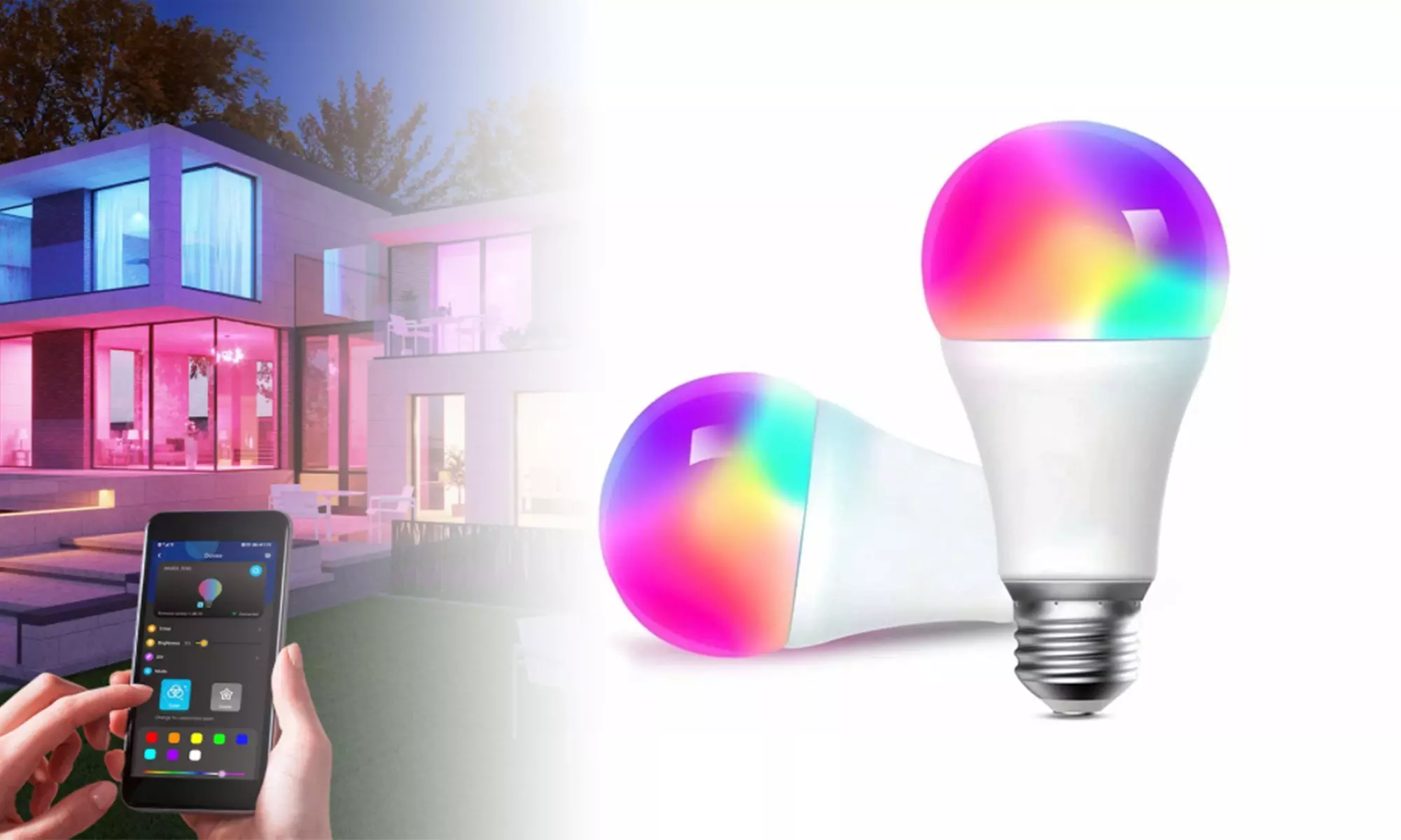 Smart Light Bulb Color Changing Light Bulb Decorative Lighting Bulb Bedroom Room - Primary Image