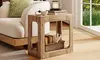 One or Two Costway 2-Tier End Table with Storage Shelf