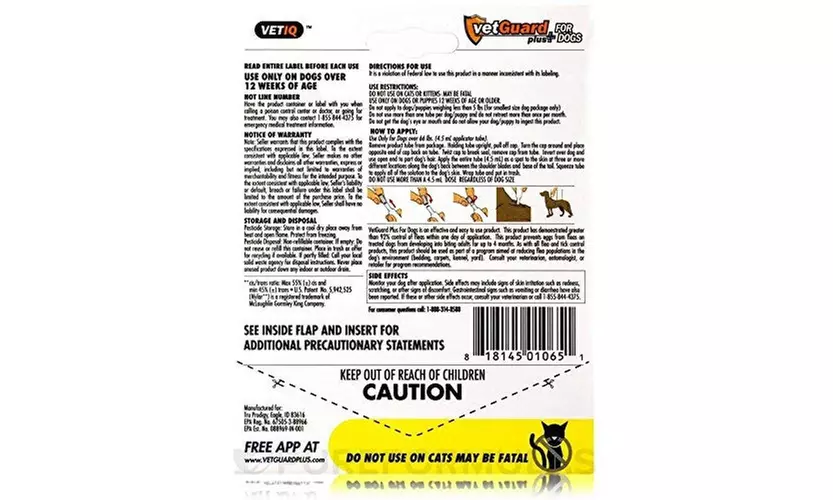 VetGuard Plus For Dogs XLarge over 66 LBS - 4 Month Supply - Second Medium