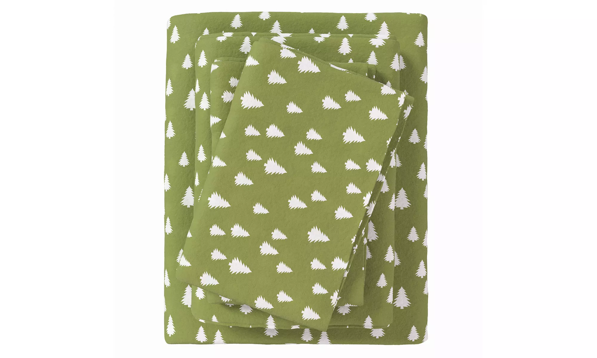 Nature Print Turkish Cotton Flannel Sheet Set