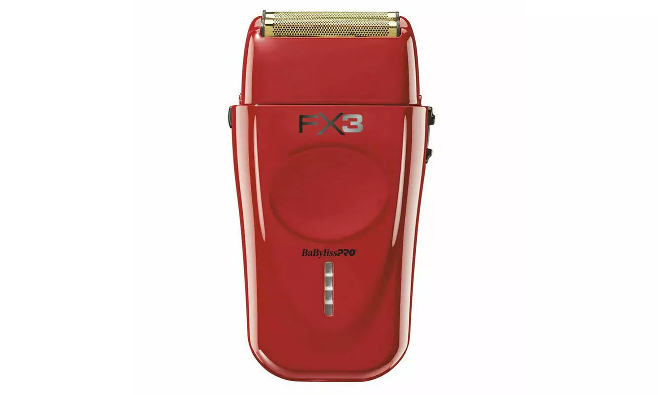 BaByliss PRO FXX3S FX3 Collection Red High-Speed Off-Set Double Foil Shaver - Primary Image