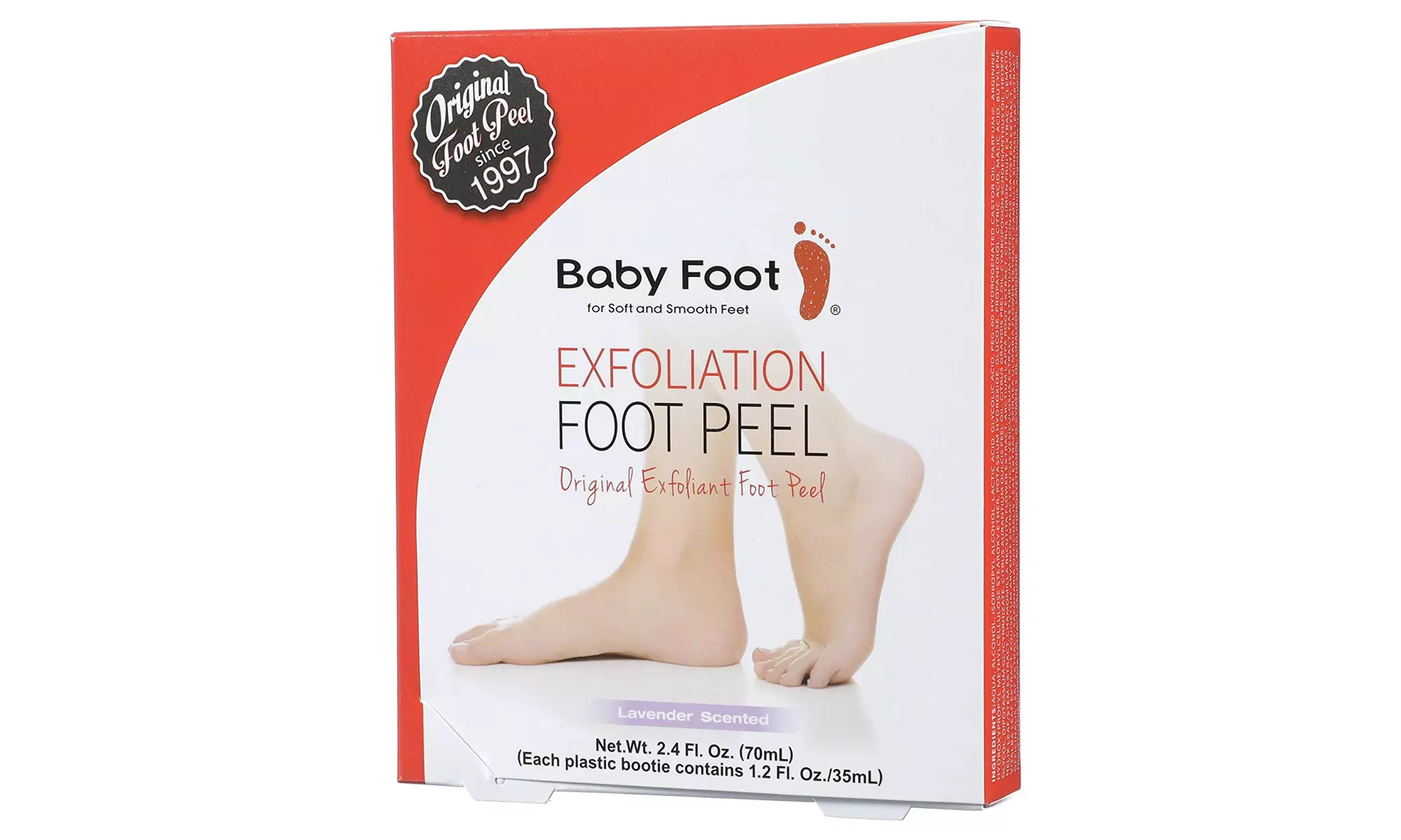 Baby Foot - Original Foot Peel Exfoliator - Fresh Lavender Scent Pair -Foot Mask - Primary Image