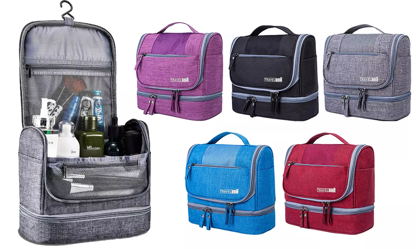 Waterproof Hanging Travel Toiletry Bag Makeup Organizer Kit for Women Men - Primary Image