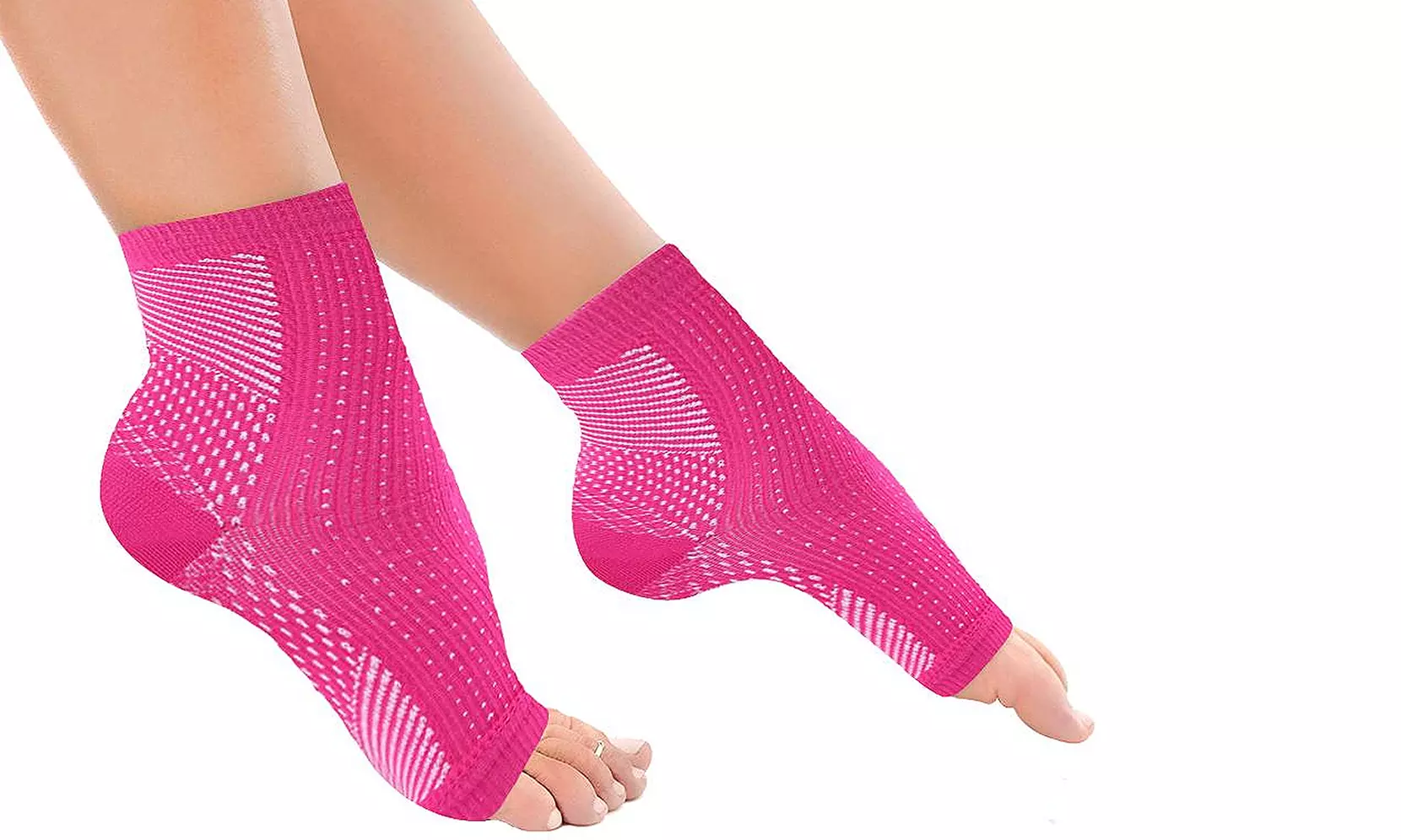 Copper-Infused Plantar Fasciitis Support and Compression Foot Sleeve (1-Pair) - Second Medium