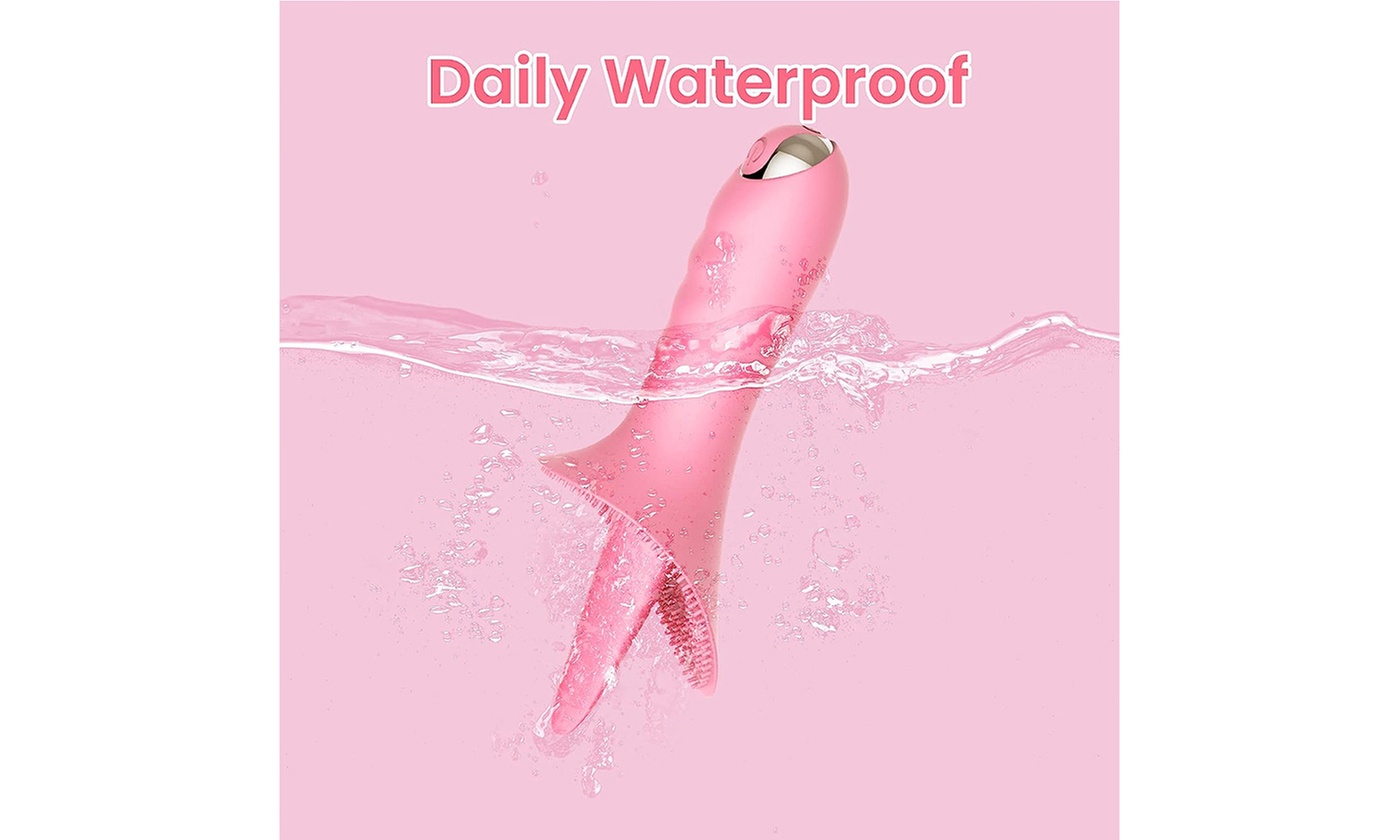 Licking Tongue Vibrator G-Spot Nipple Clitor Stimulator Sexy Toy