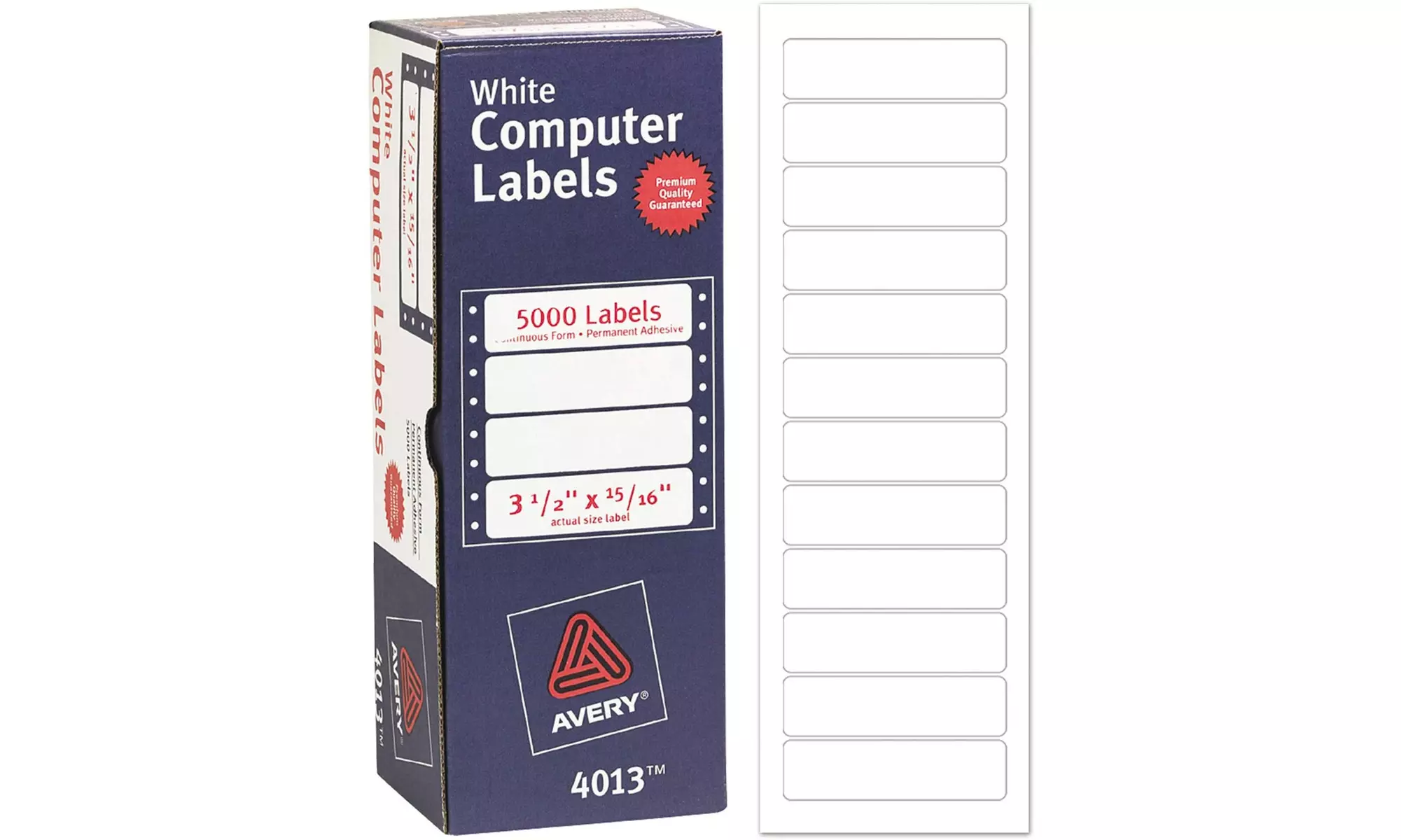 Avery Dennison Address Label Carrier Size 4.25 Inch 5000 Label Address  - Primary Image