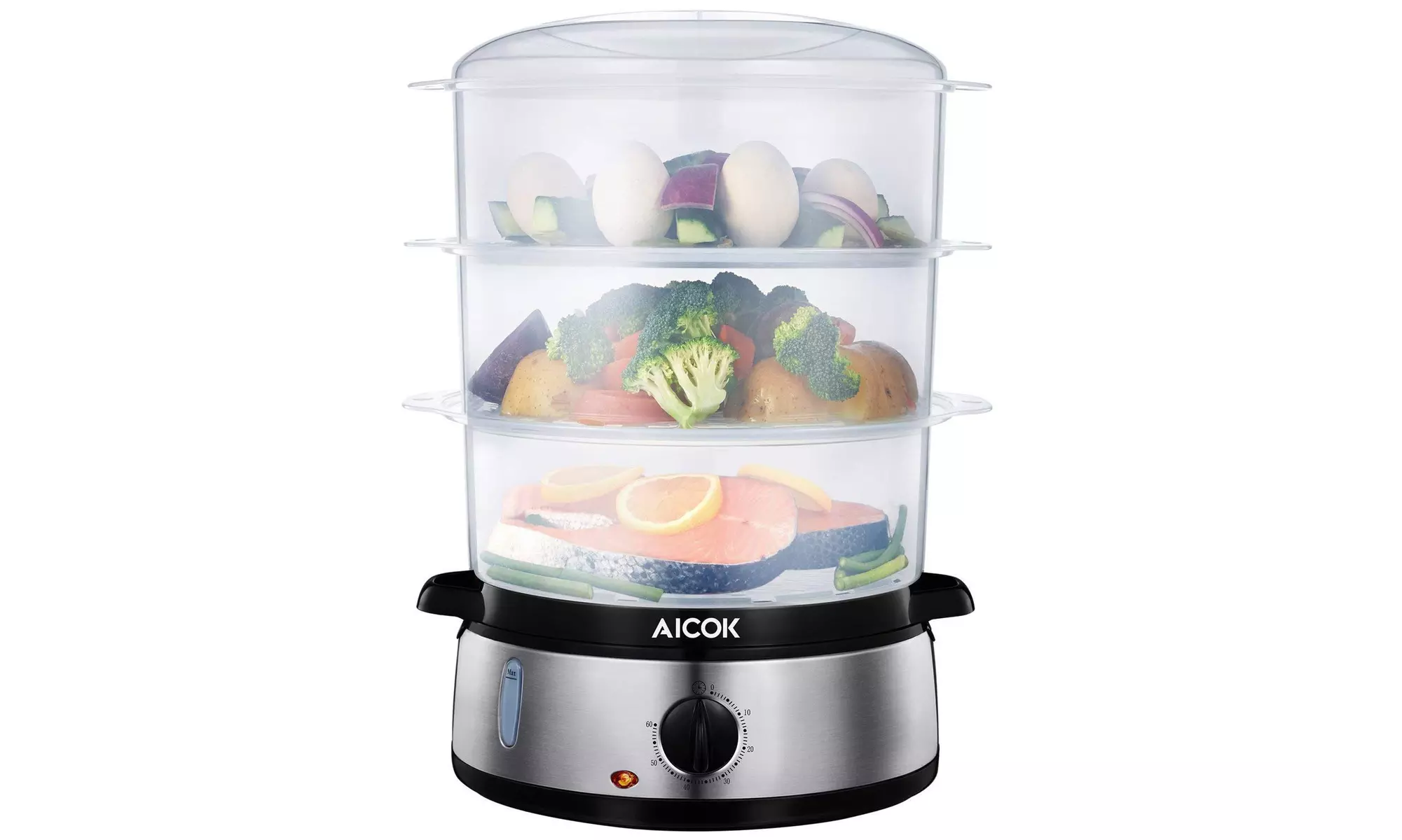 AICOK Food Steamer 9.5 Quart Vegetable Steamer, 800W - Second Medium