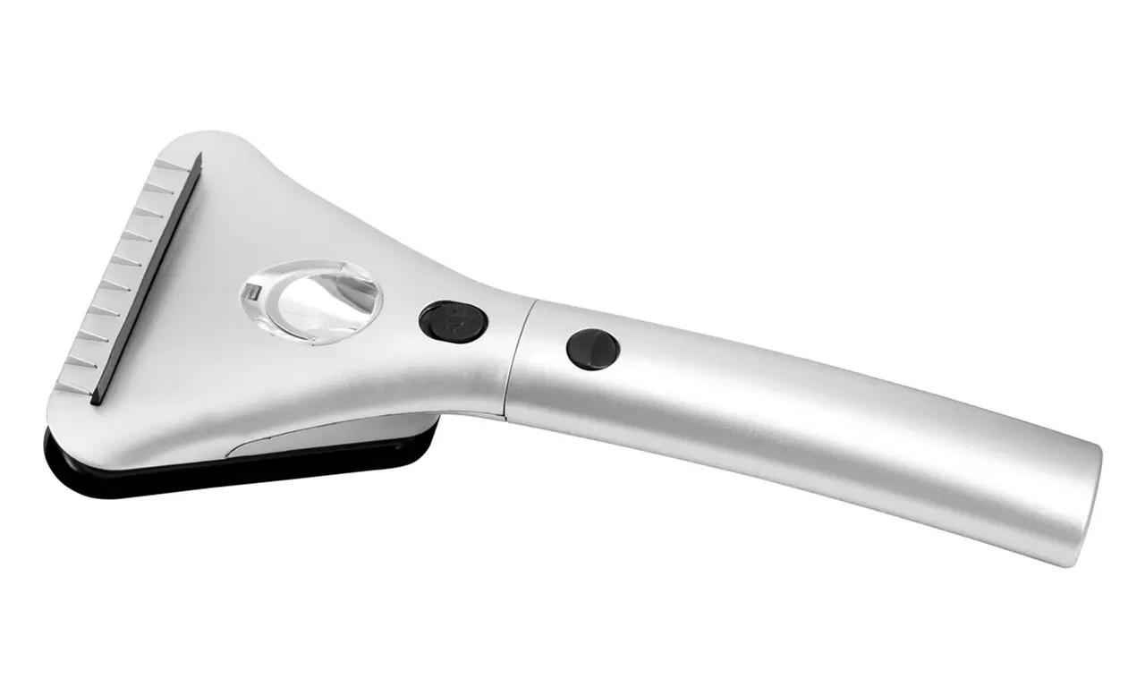 Heated Extendable Car Windshield Ice Scraper with Built-In Wide-Beam LED Light - Second Medium