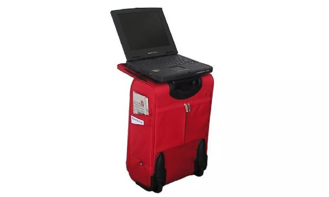 Seatkase SK-RED 22 In. Carry-On Luggage, Red - Primary Image