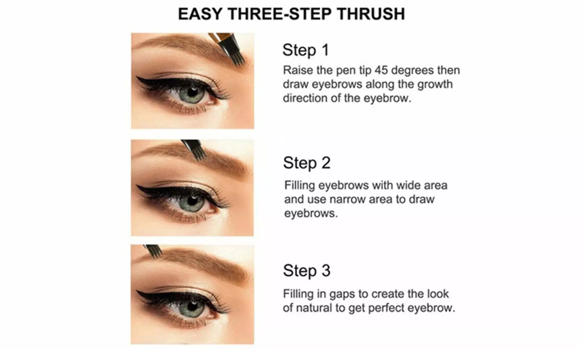 Professional Eyelash Perm Kit Eyelash Extensions Set with 4 PCS Eyebrow Pencil - Second Medium