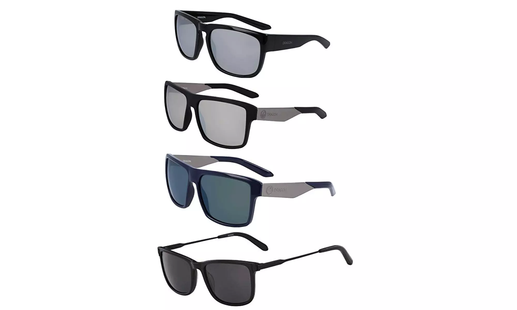 Dragon Alliance Men's 100% UV Protection Rectangle Sunglasses - Primary Image