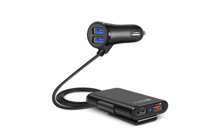 4 Port Passenger USB Car Charger (2 AMP) | Groupon