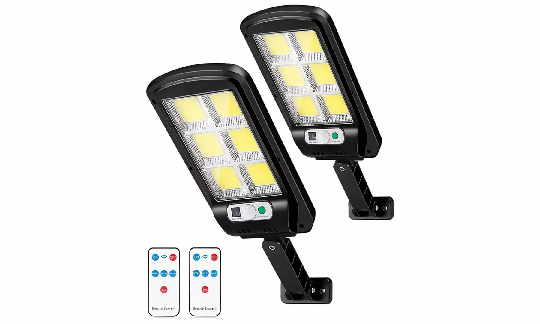 Outdoor Solar Lights LED Solar Street Lights Motion Sensor Security Wall Light - Primary Image