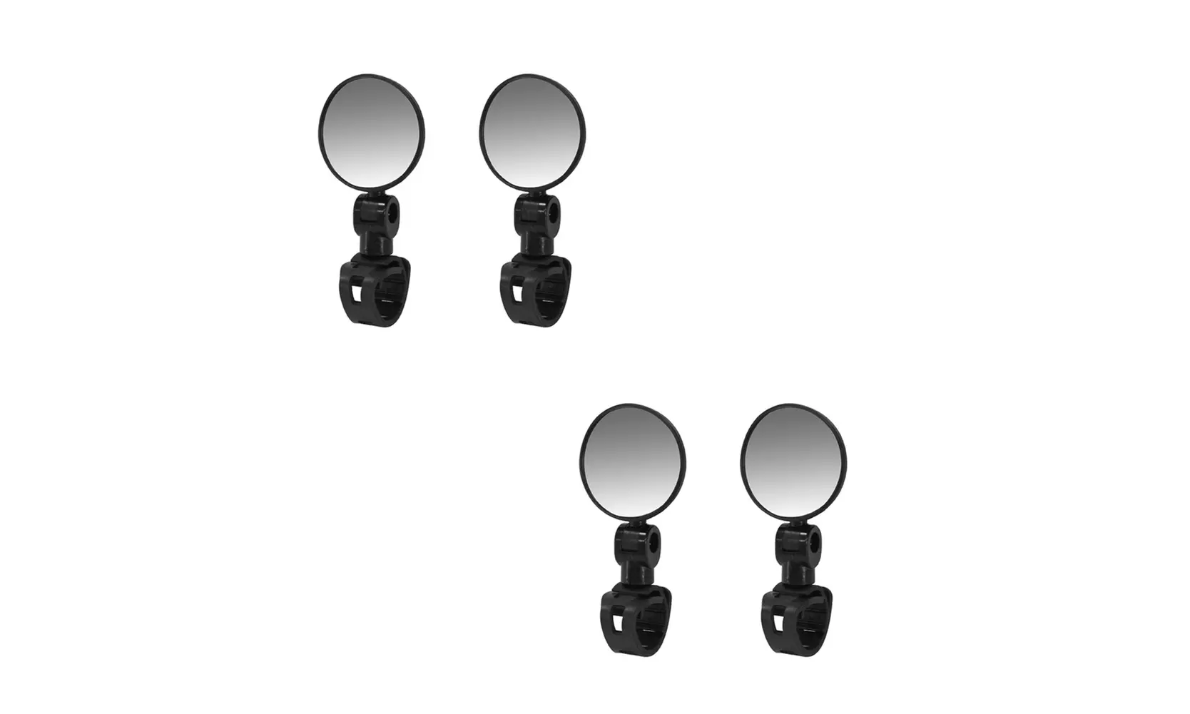 US 2-4 Pack Bike Mirror Cycling Rear View Glass Adjustable 360 Degree Handlebar