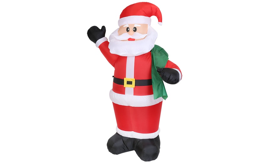 solar powered inflatable santa