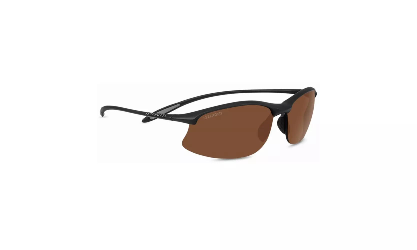 Serengeti Maestrale 67mm Polarized Drivers Wrap-Around Sunglasses (Matte Black) - Primary Image