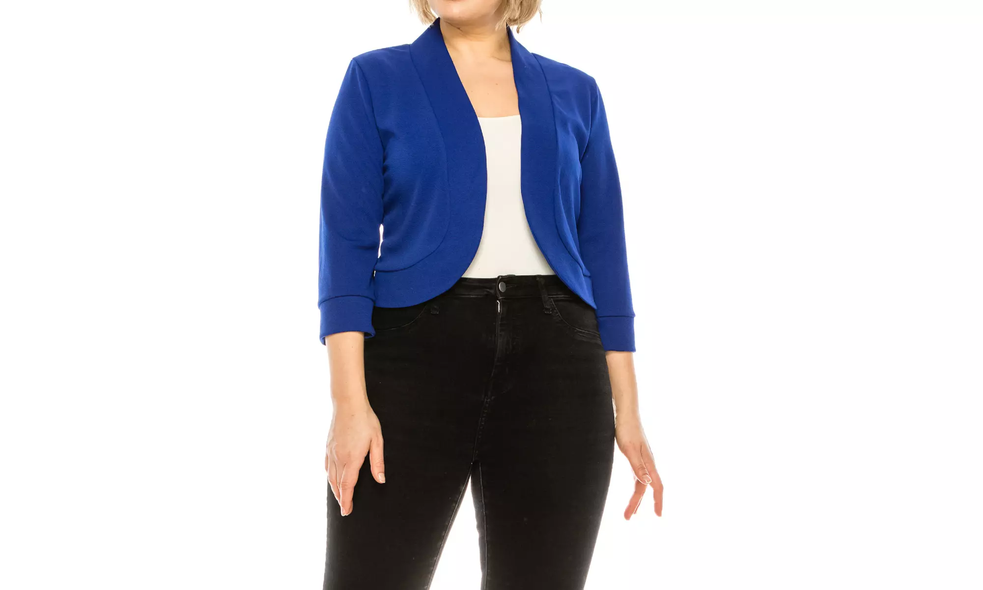 Women's Casual Plus Size Blazer Jacket