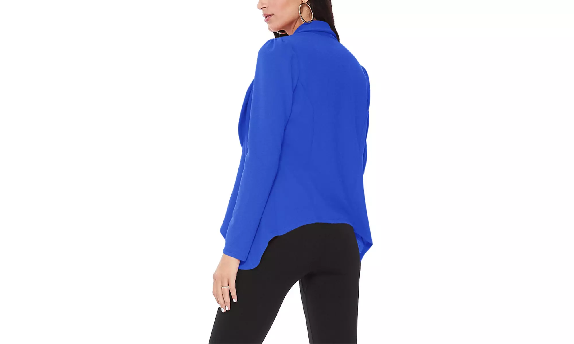 Casual Long Sleeves Open Front Office Wear Solid Blazer Jacket S-3XL