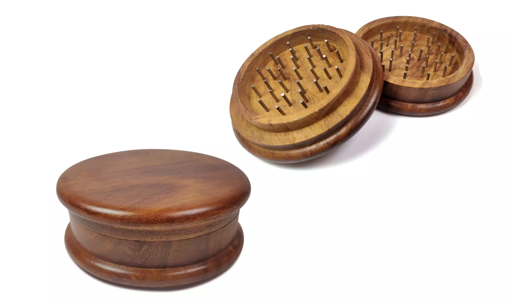 Handmade Wooden Herb Grinder - Second Medium