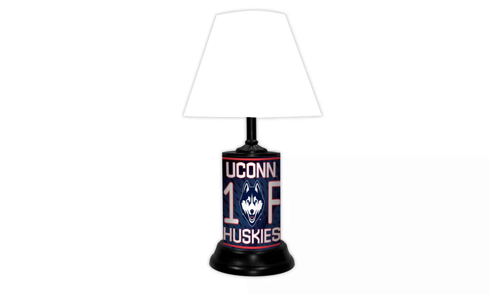 NCAA 18-inch Desk/Table Lamp with Shade, #1 Fan with Team Logo