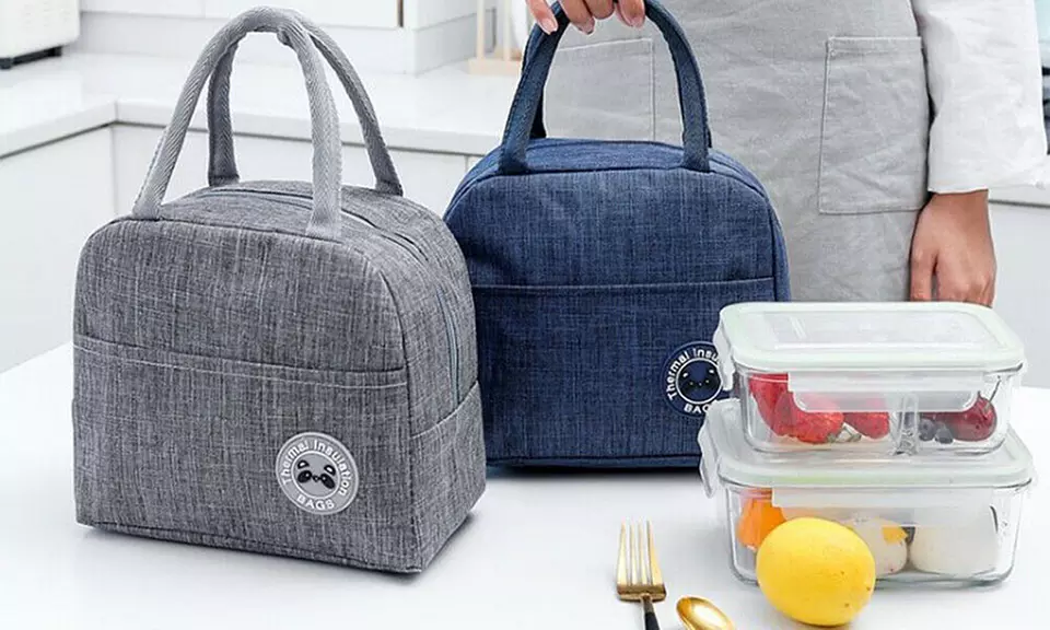 Portable Insulated Lunch Bag Cooler Tote - Primary Image