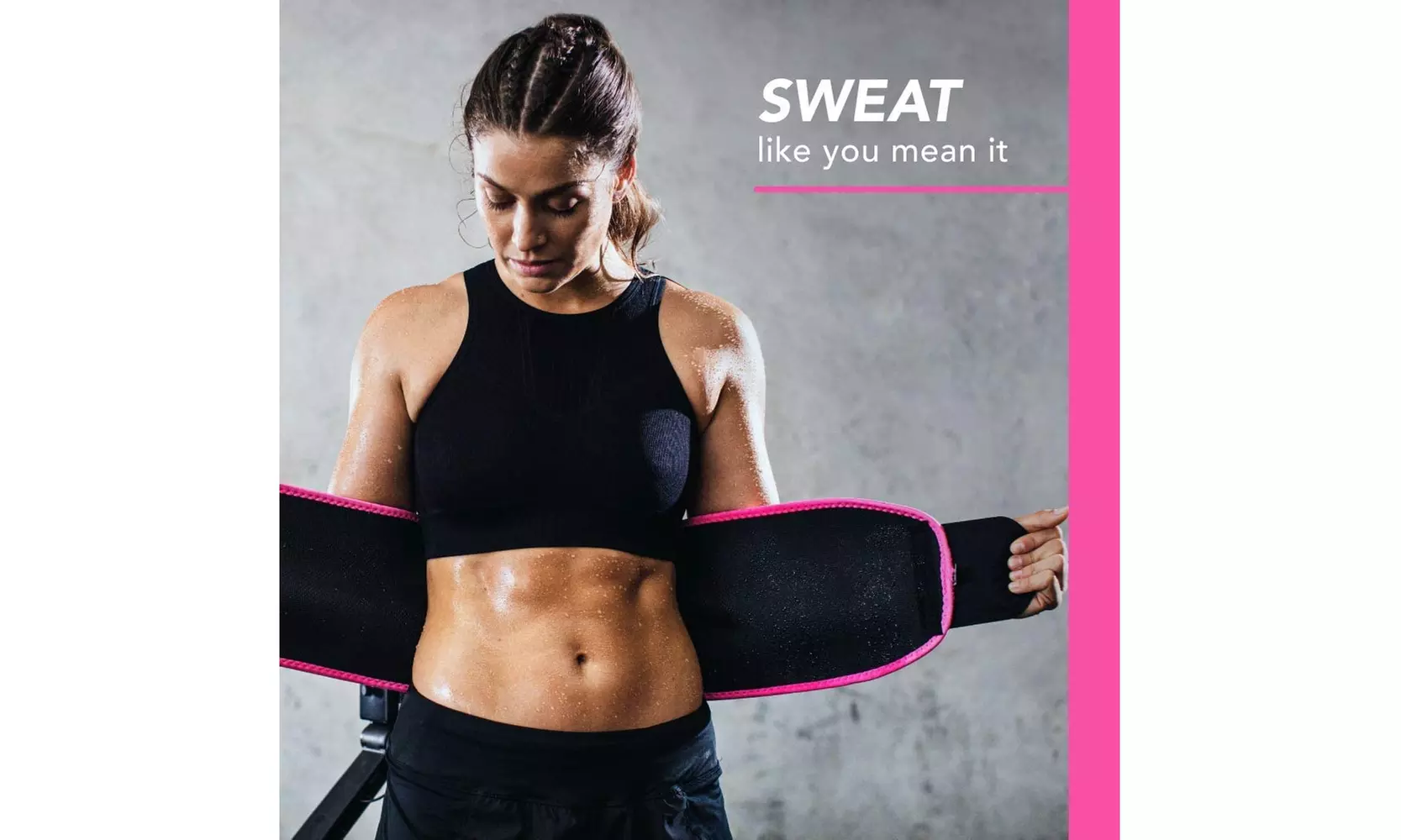 Sweet Sweat Waist Trimmer Premium Waist Trainer Sauna Suit - Second Medium