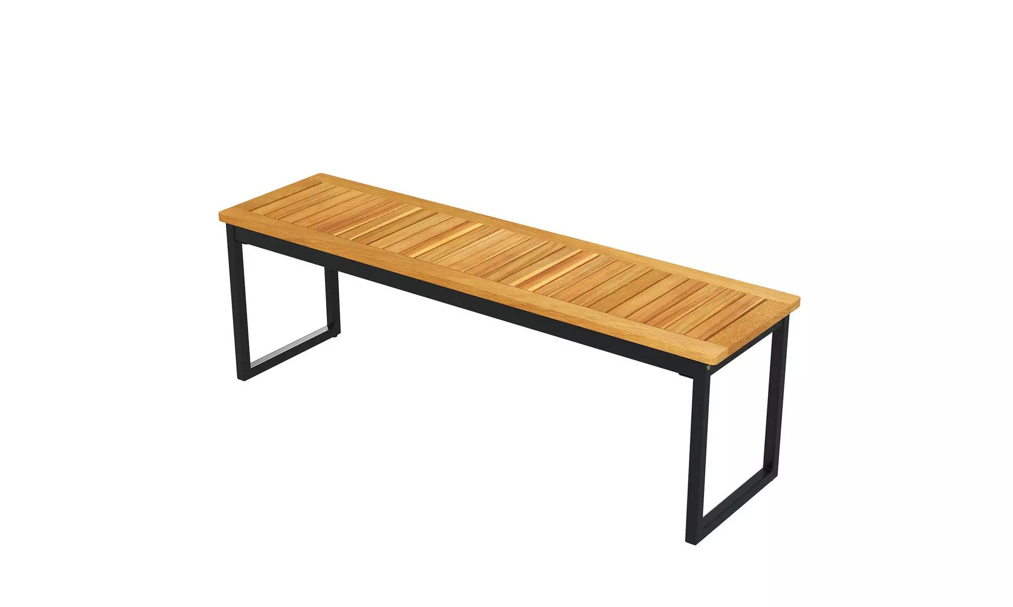 Costway 51" Wooden Outdoor Bench Patio Dining Bench with Acacia Wood Seat