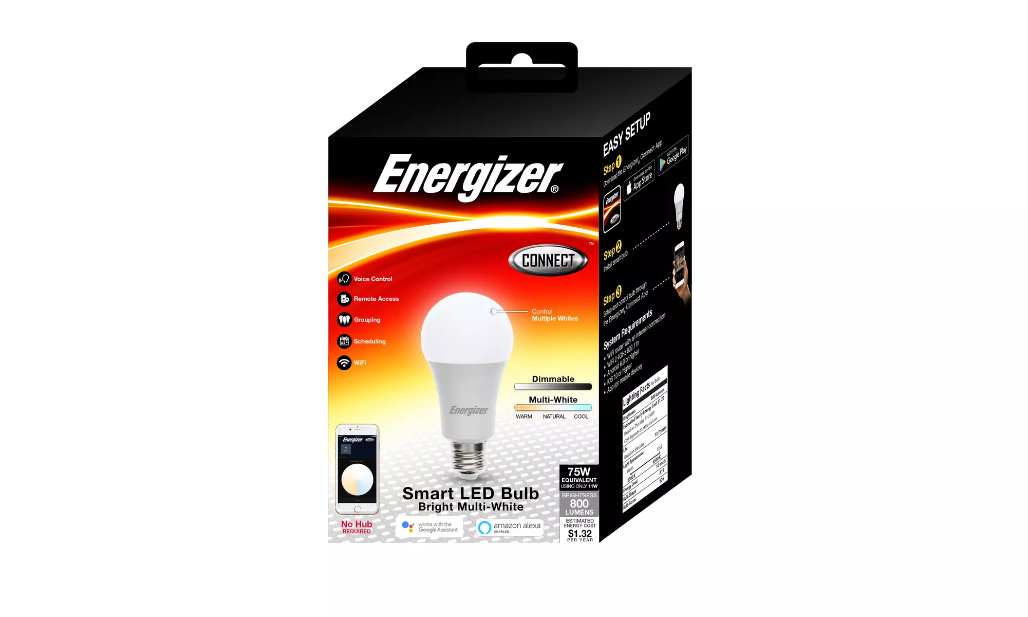 Energizer Connect Smart Bright Multi-white Bulb - Primary Image